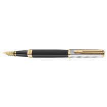 Waterman Exception Reflections of Paris Fountain Pen - Deluxe Black